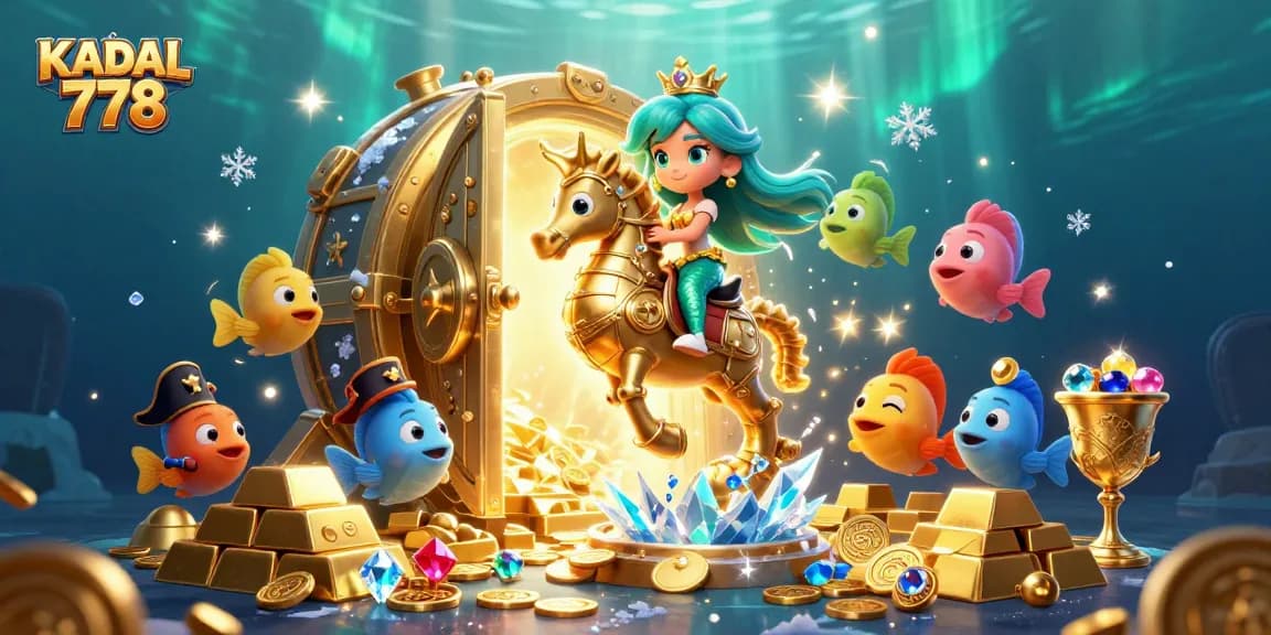 KADAL 778 showcases a thrilling underwater casino adventure with a mermaid, seahorse, and treasure elements.