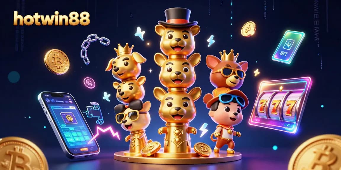 Spin the reels with hotwin88 and witness a vibrant casino scene filled with exciting elements.