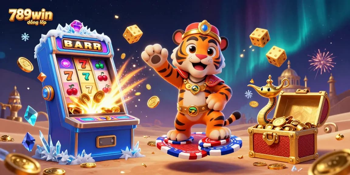 Experience thrilling gaming with 789win đăng nhập in a vibrant, dynamic casino scene full of excitement.