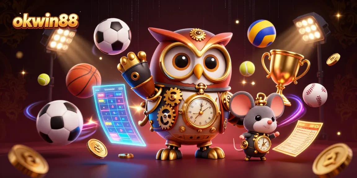 Experience thrilling action at okwin88 with steampunk-themed characters in an ultra-detailed 3D casino scene.