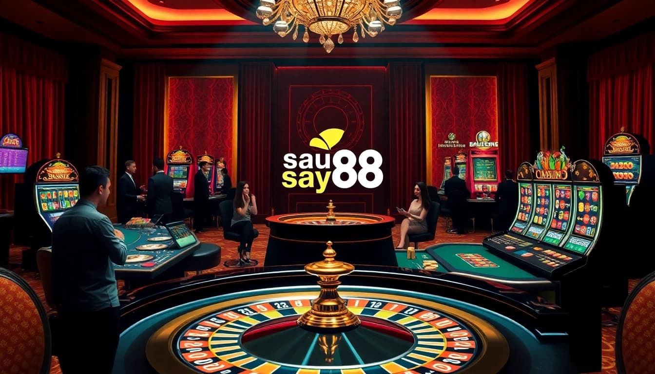 Experience the excitement of say88 with online casino games featuring roulette, poker, and slot machines.
