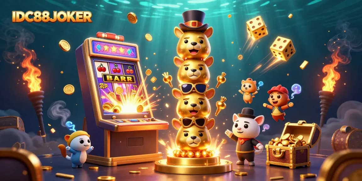 Engage with thrilling slots at IDC88JOKER featuring vibrant characters and dynamic casino elements.