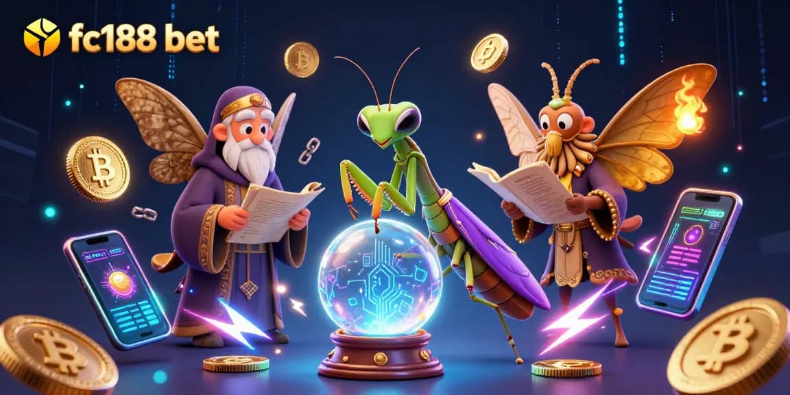 Engage with exciting gaming options at fc188 bet featuring a mystical 3D scene with animated fortune teller elements.