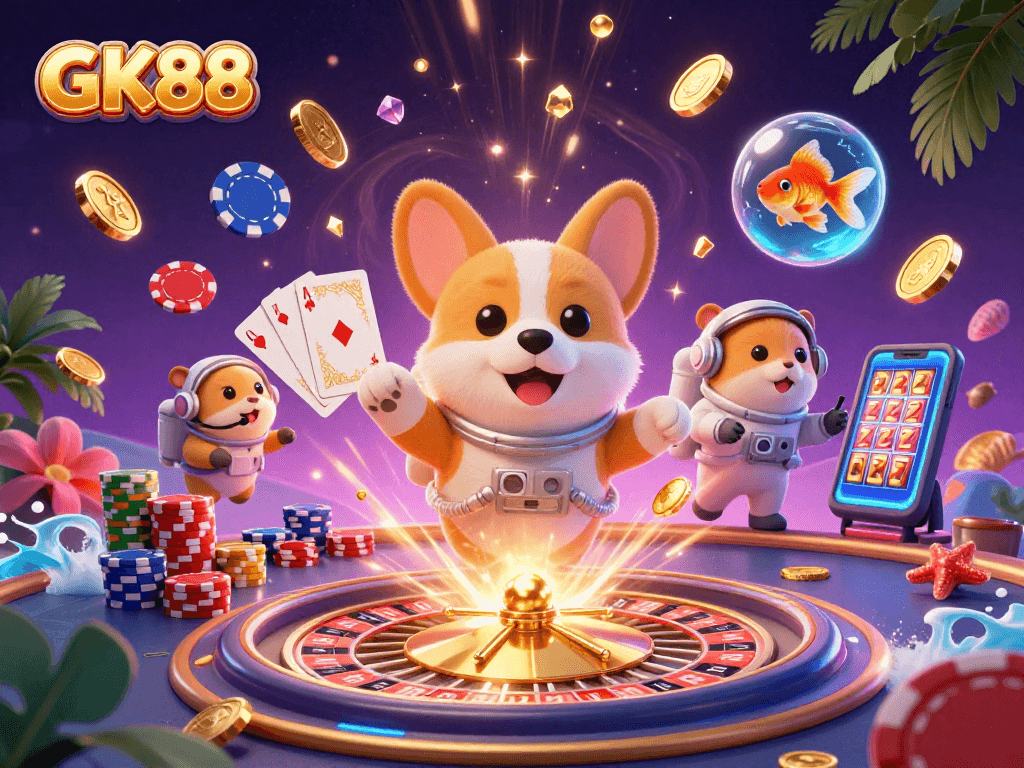 Experience dazzling fun at GK88's vibrant casino, where winning moments come alive!