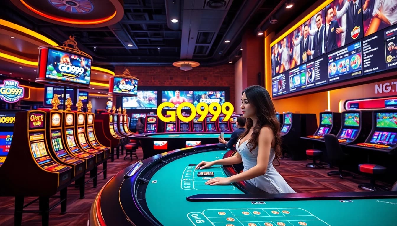 Experience the excitement of GO99's online casino with dynamic live dealer games and vivid slot machines.