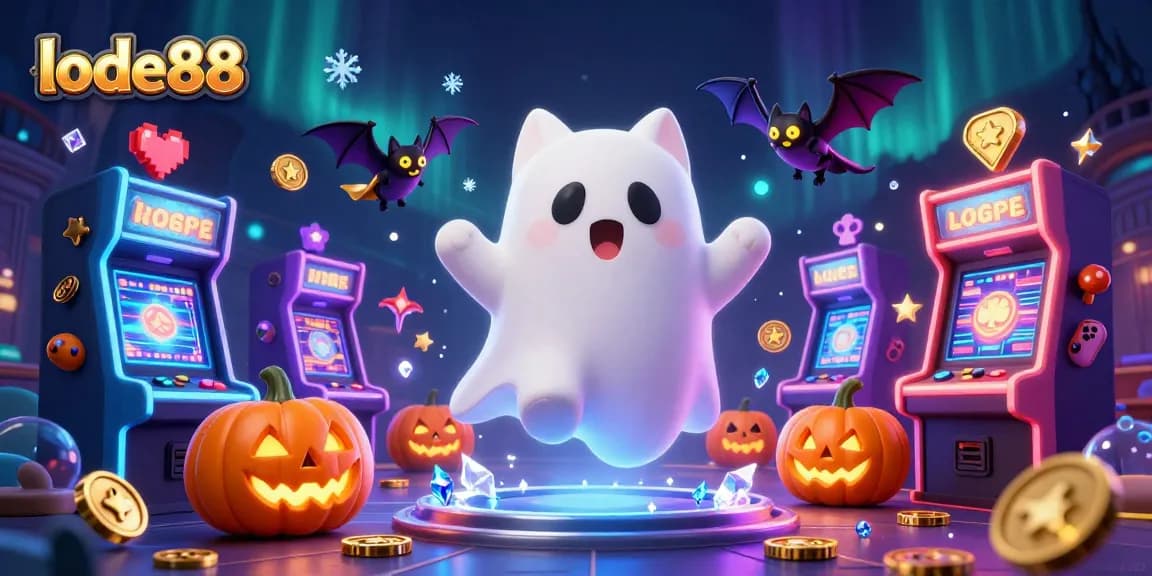 Experience thrilling slots at lode88 with a ghostly cat in a haunted casino mansion.