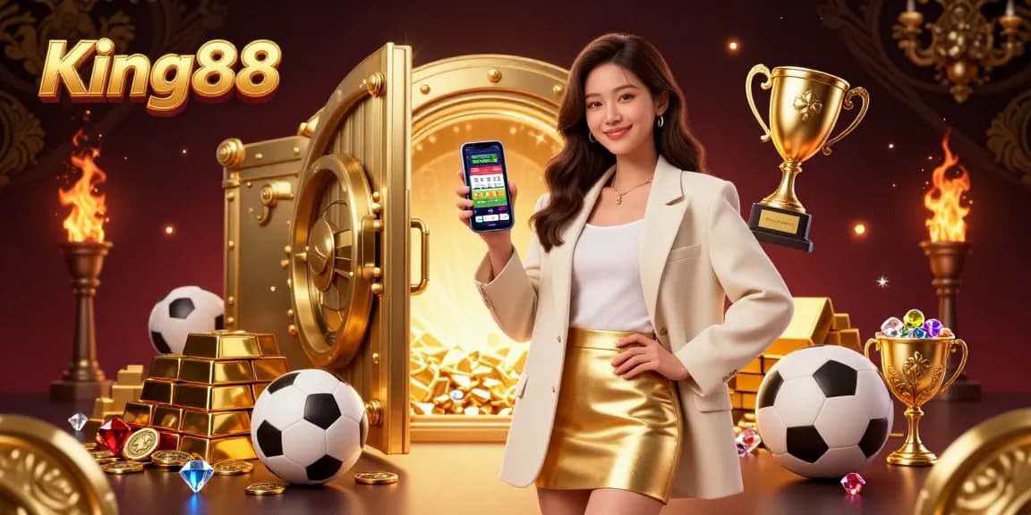 Engage with King88 to win big at online gambling and casinos with this vibrant scene.