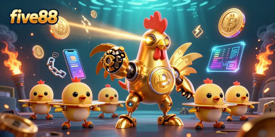 five88 engages in thrilling gaming adventures with futuristic characters in a vibrant casino scene
