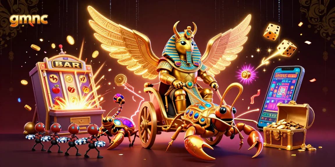 Engage with gmnc to explore vibrant casino adventures featuring gold-studded characters and jackpot excitement.
