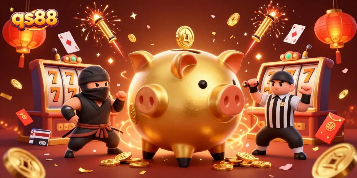 Experience the thrill of qs88 casino action with dynamic characters and gold-filled atmosphere.