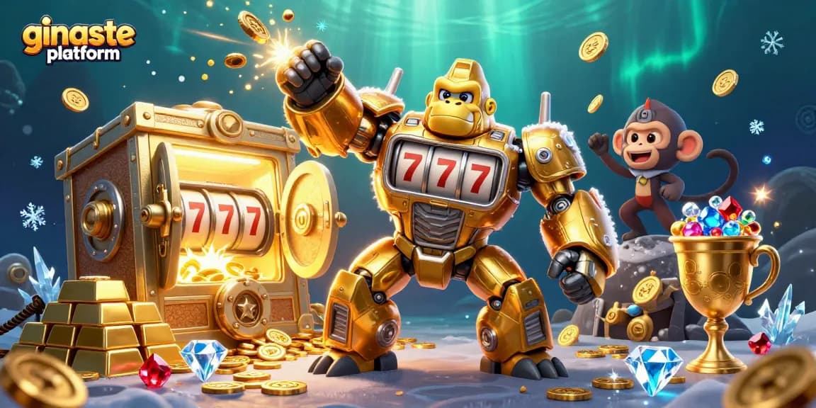 Experience thrilling gaming action on the ginaste platform with vibrant 3D scenes of winning potential.