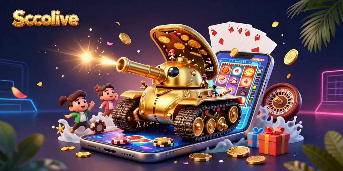 Socolive offers a vibrant casino experience with a 3D golden beetle tank and mini casinos bursting with excitement.