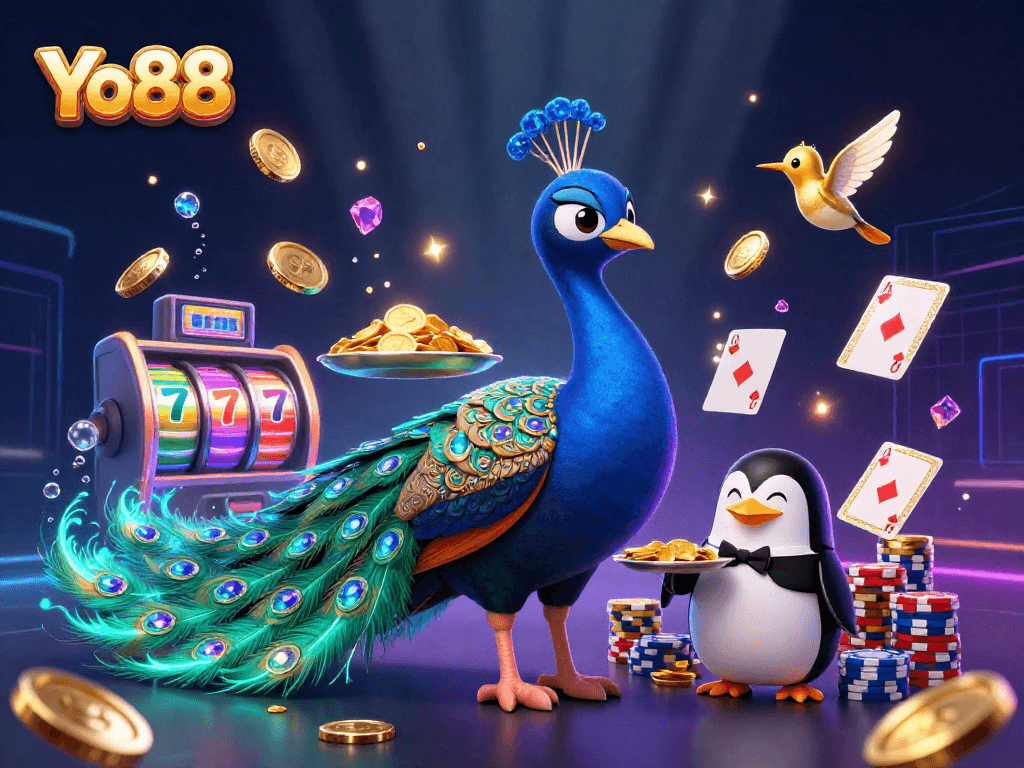 Experience the thrilling excitement of Yo88 with vibrant 3D characters and dynamic game elements!