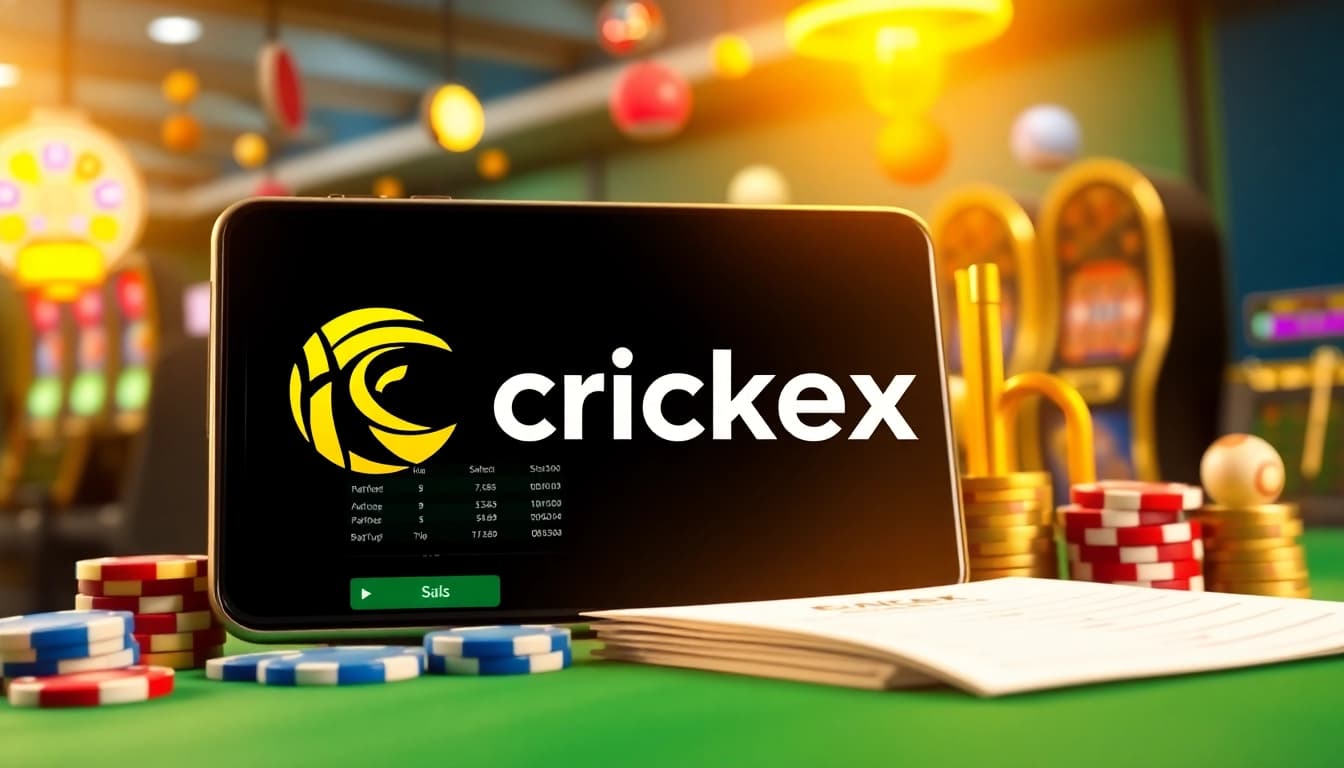 Engage with Crickex's dynamic cricket betting platform featuring vibrant visuals and modern user experience.