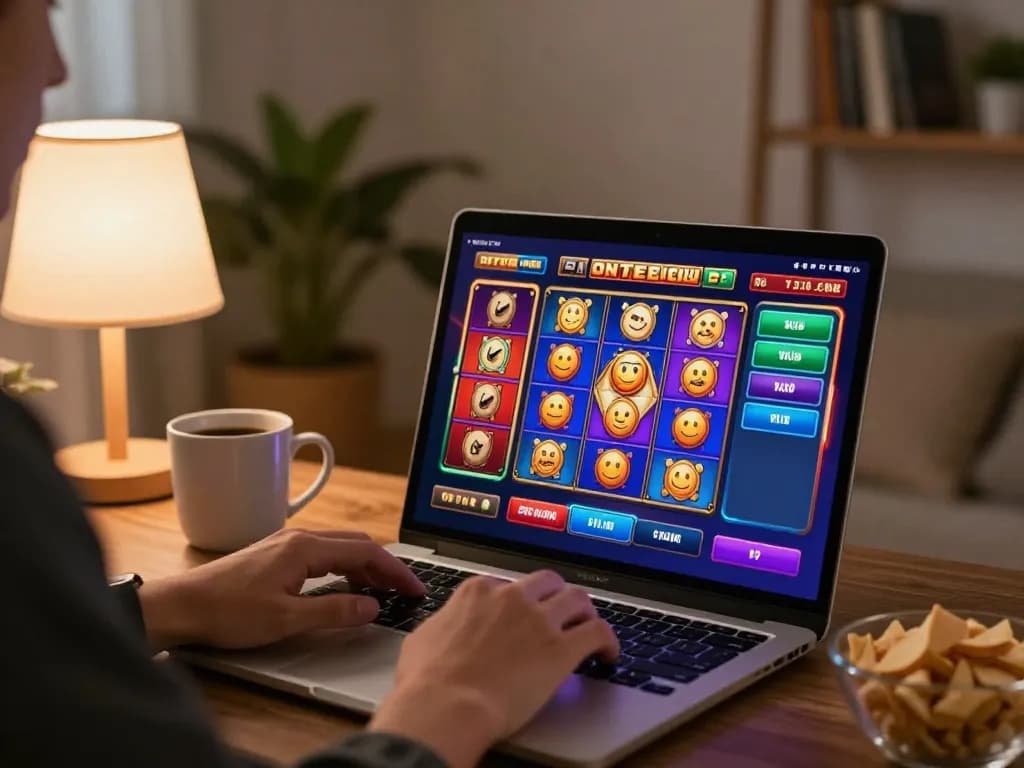 Engaging with online slot games on 789win platform while enjoying casual home setting