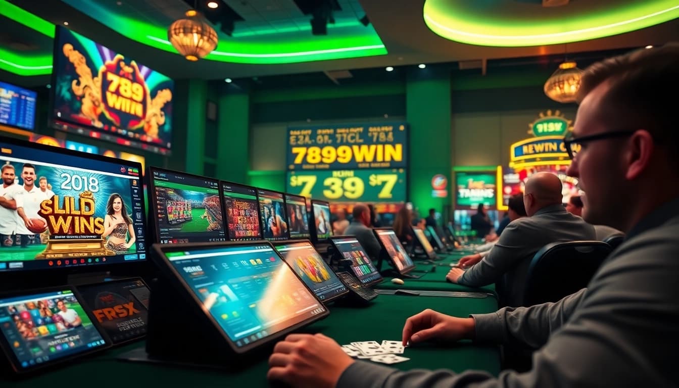 Exciting online betting scene at 789WIN featuring vibrant gaming elements and engaged players.