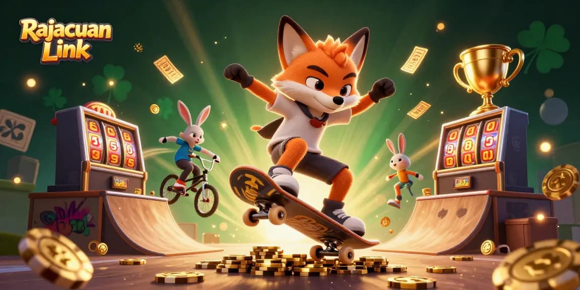 Menangkan di Rajacuan Link dengan permainan slot dan simbol jackpot yang menghidupkan suasana