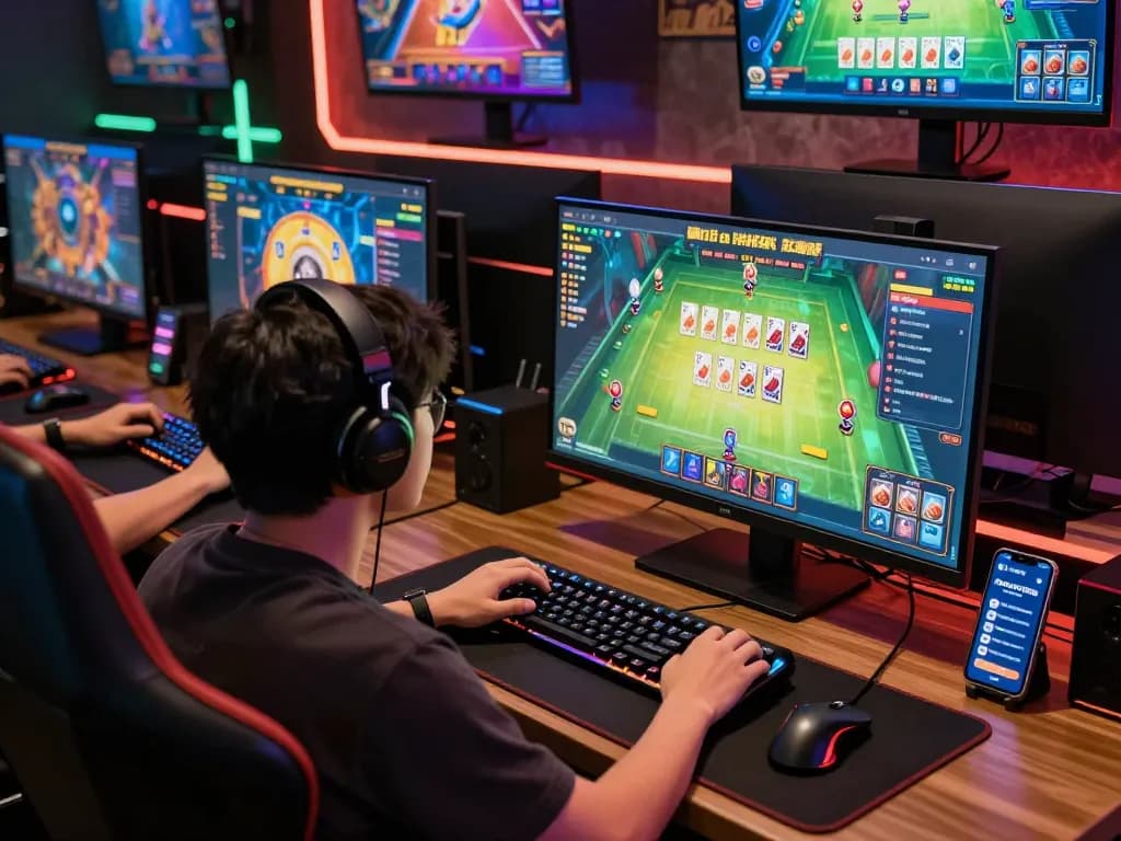Exciting gaming scene showcasing Game bài hubet88 with vibrant graphics and engaging atmosphere.