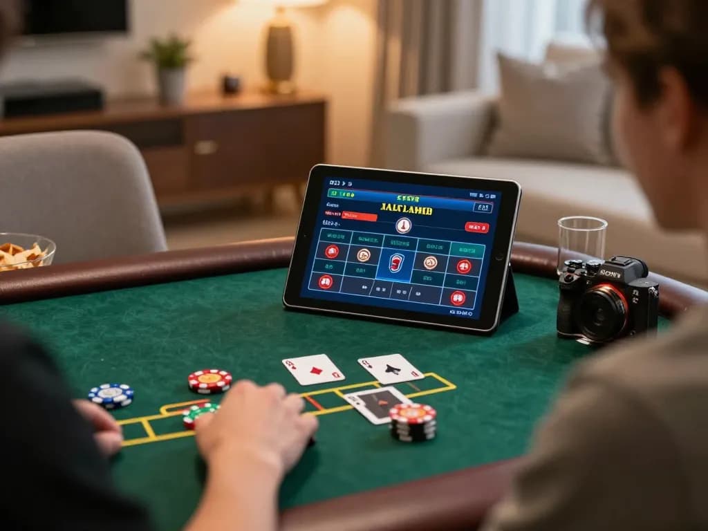 Experience thrilling blackjack action on the NK88 platform with live dealers in an elegant gaming setup.