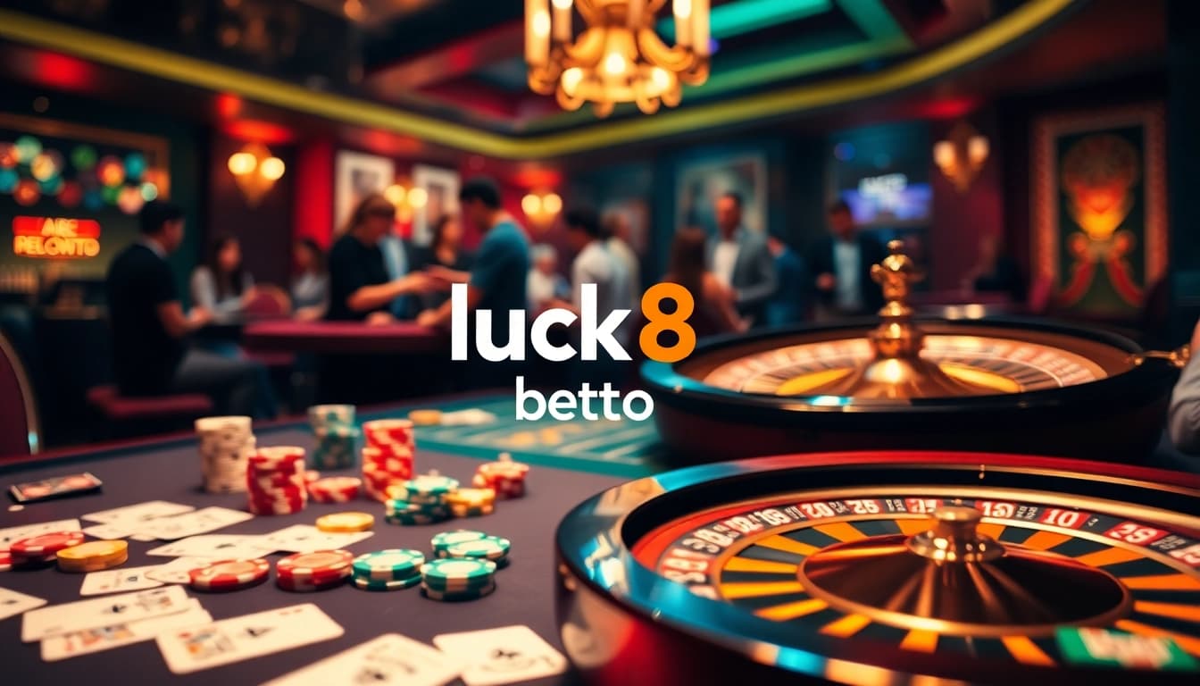 Experience luxury gaming at luck8 with vibrant casino tables and dynamic atmosphere.