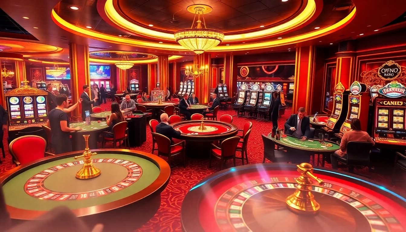 Experience the thrill of winning at OKFUN's luxurious gaming tables and vibrant casino atmosphere.