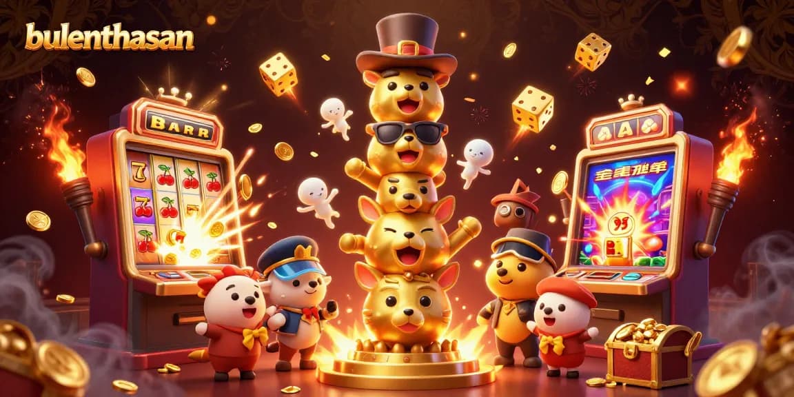 Engage in thrilling casino adventures with bulenthasan's illustrated vibrant digital slots experience.