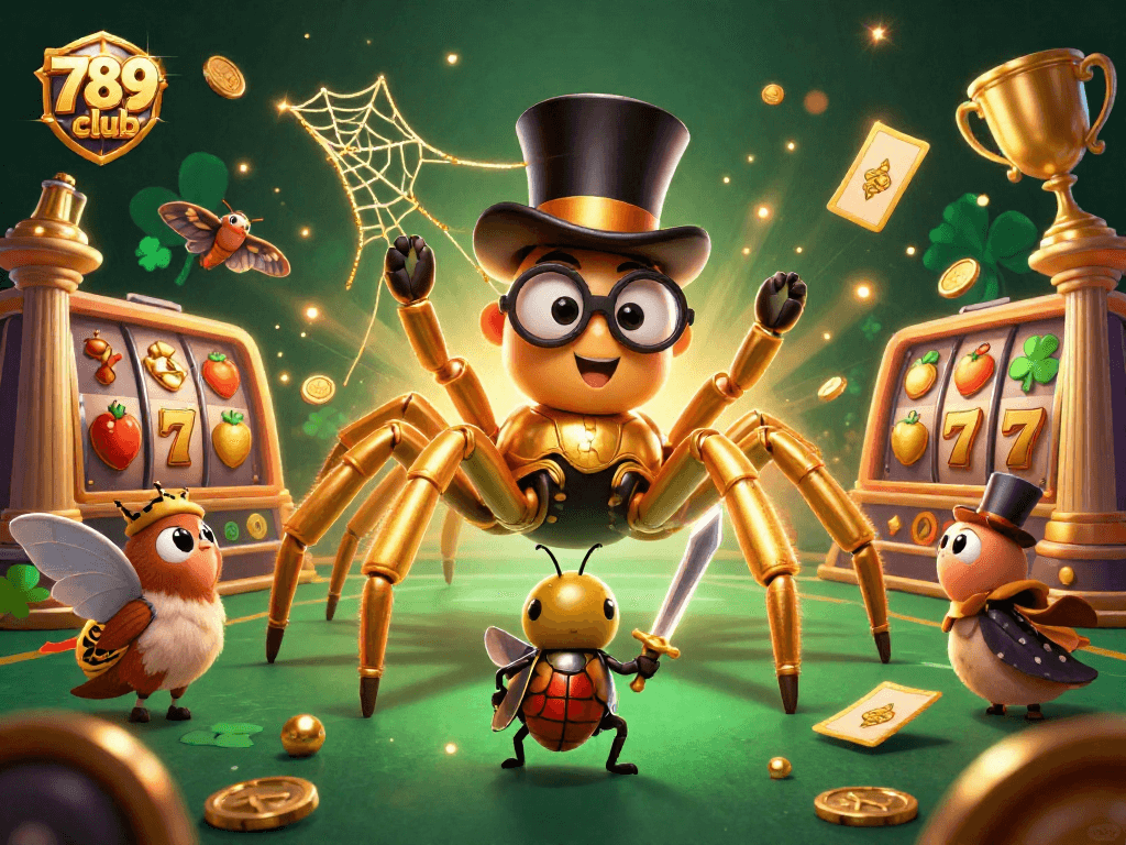 Engage in exciting gameplay at 789 club with vibrant casino elements and dynamic characters.