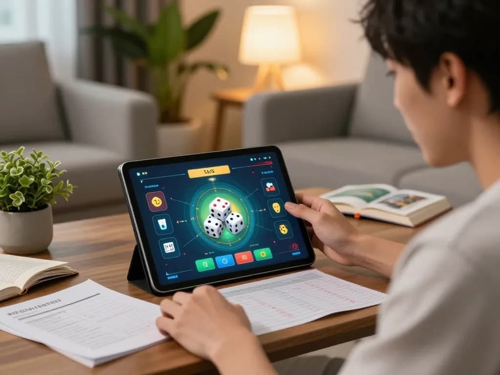 Tài Xỉu MD5 gameplay on tablet shown during exciting online gaming session