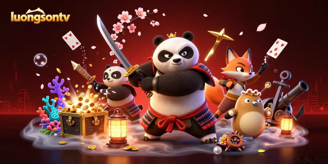 Experience thrilling action with luongsontv, featuring dynamic characters and vibrant casino elements.