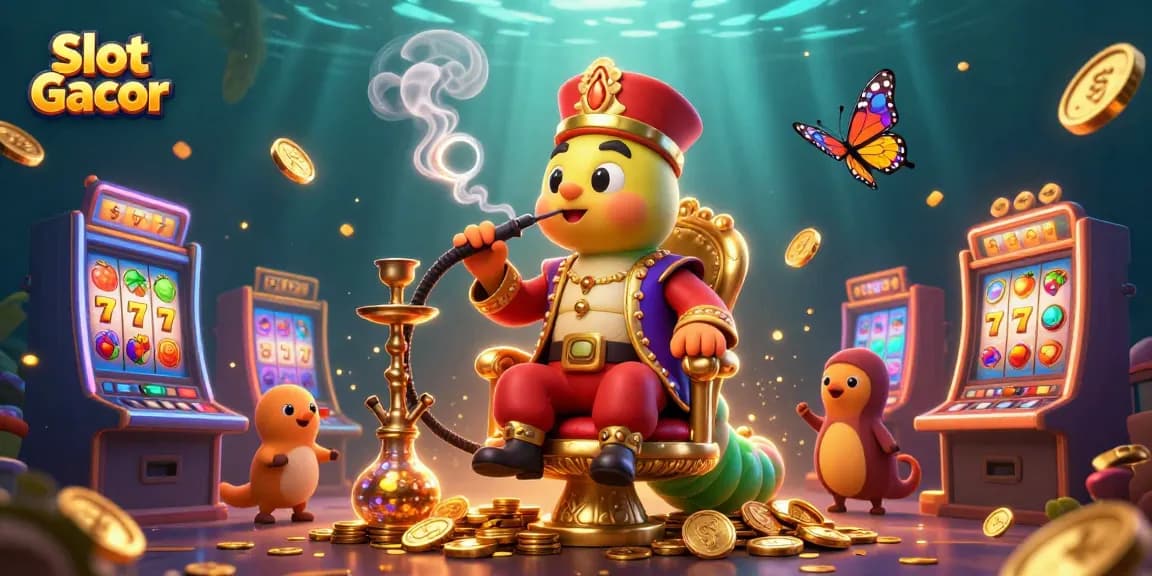 Experience thrilling Slot Gacor action with a fun and colorful 3D illustration of casino elements!