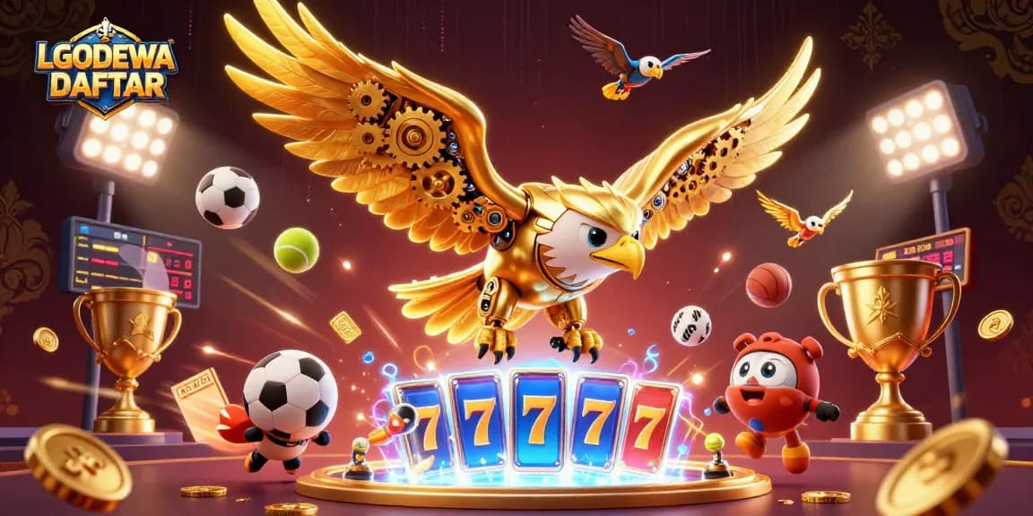 Engage with LGODEWA DAFTAR offering dynamic slot actions amidst vibrant casino elements.