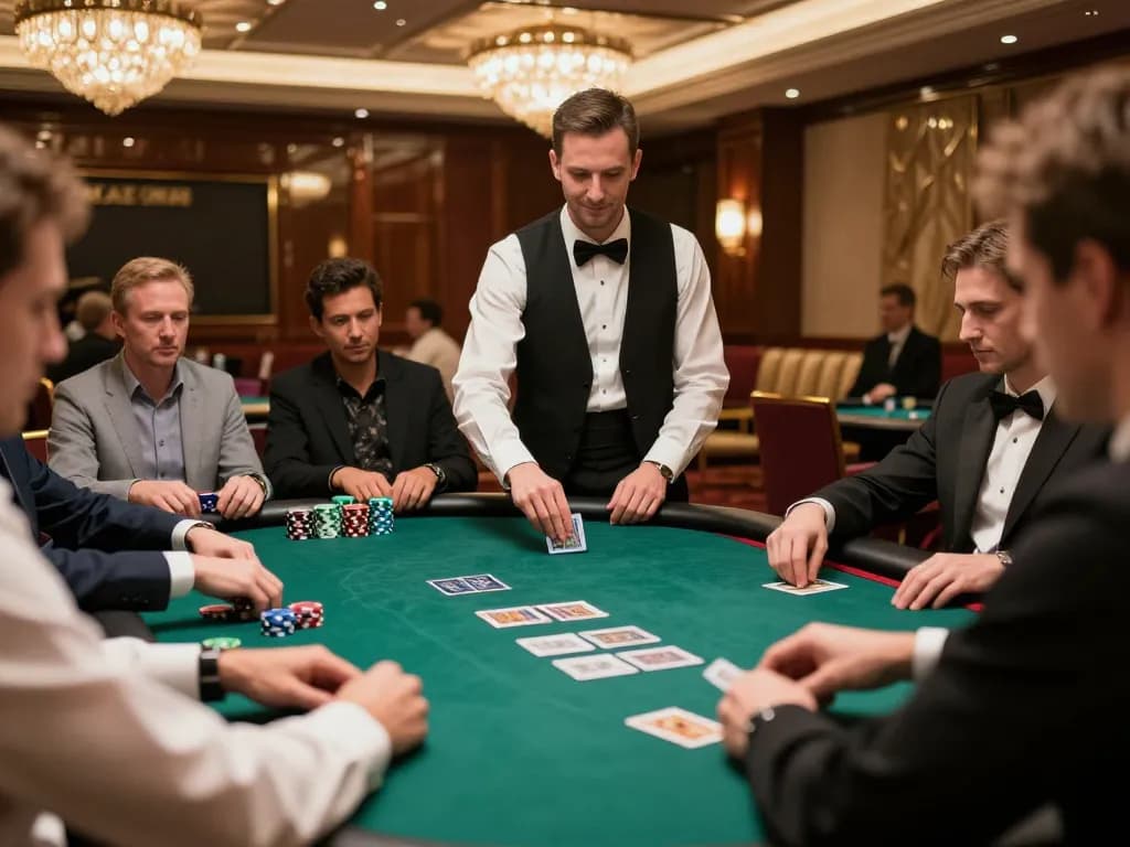 VIPWIN poker players strategizing over premium game in exclusive casino setting