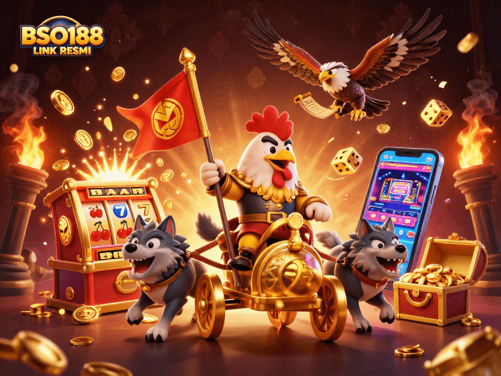 Engage with BSO188 LINK RESMI in a thrilling casino adventure with vibrant 3D illustrations