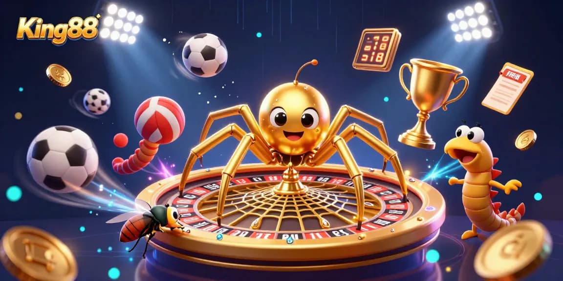 King88 players place bets in an electrifying gambling scene featuring dynamic sports elements.