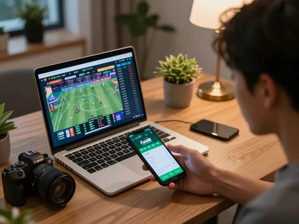 Engagement with Fun88 betting app for live sports odds and strategic betting decisions.