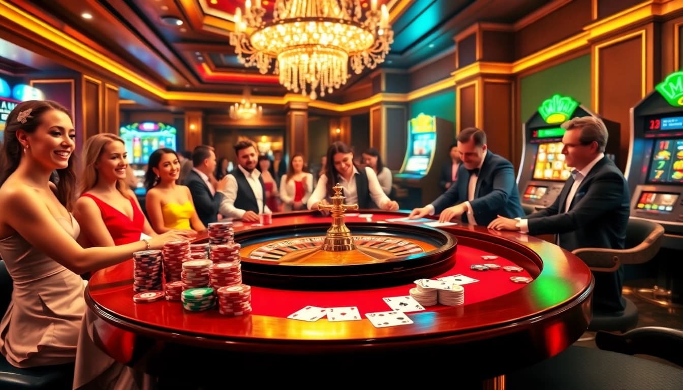 Experience the thrill of winning at 33win's vibrant casino tables.