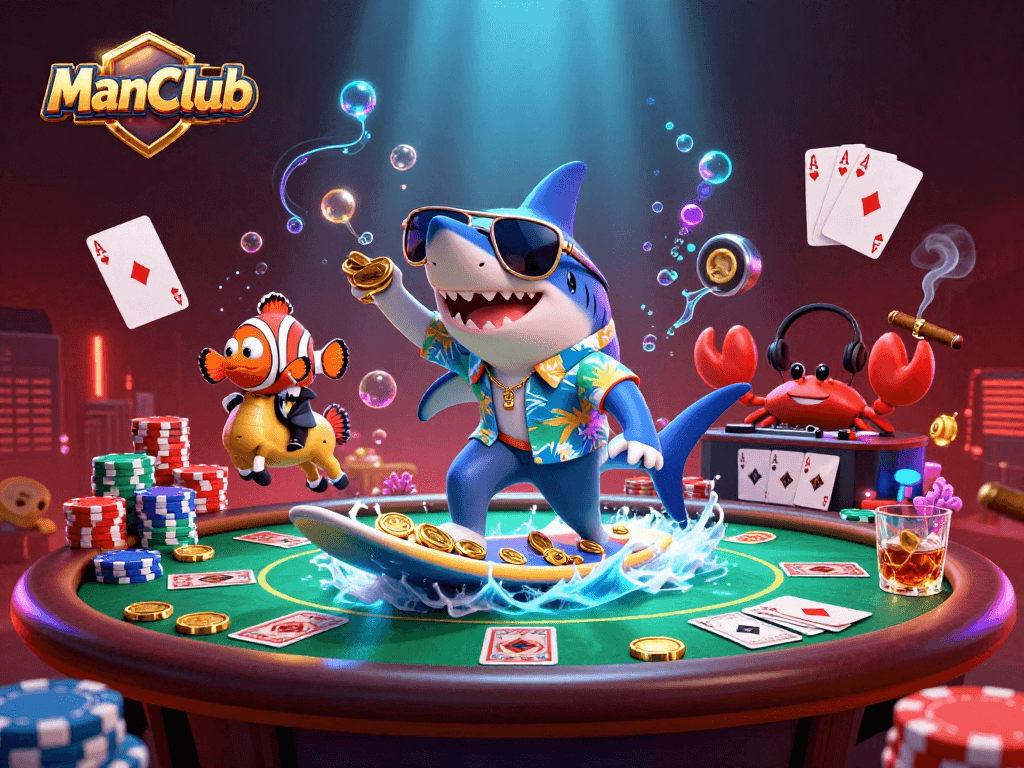 Join ManClub and experience thrilling casino adventures with vibrant characters and dynamic games.