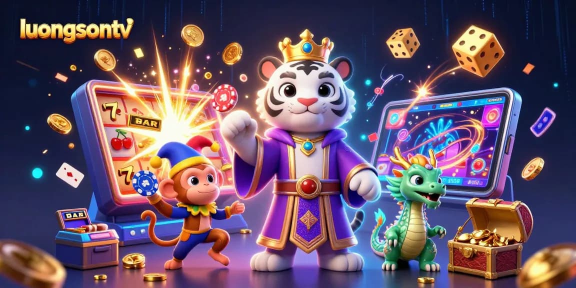 Experience the thrill of luongsontv's live sports with vibrant characters and dynamic casino elements.