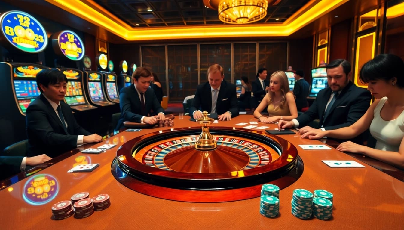 Experience the thrill of gambling at NK88 top with vibrant slot machines and poker tables.