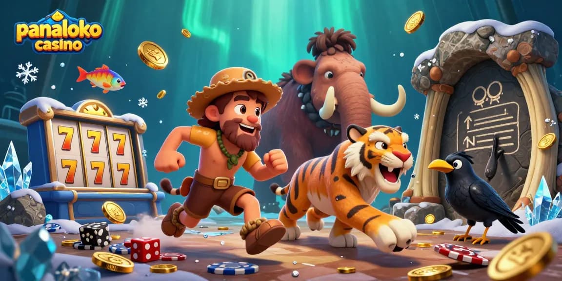 Panaloko casino offers exciting prehistoric gameplay with colorful fish and stone poker interactive elements.