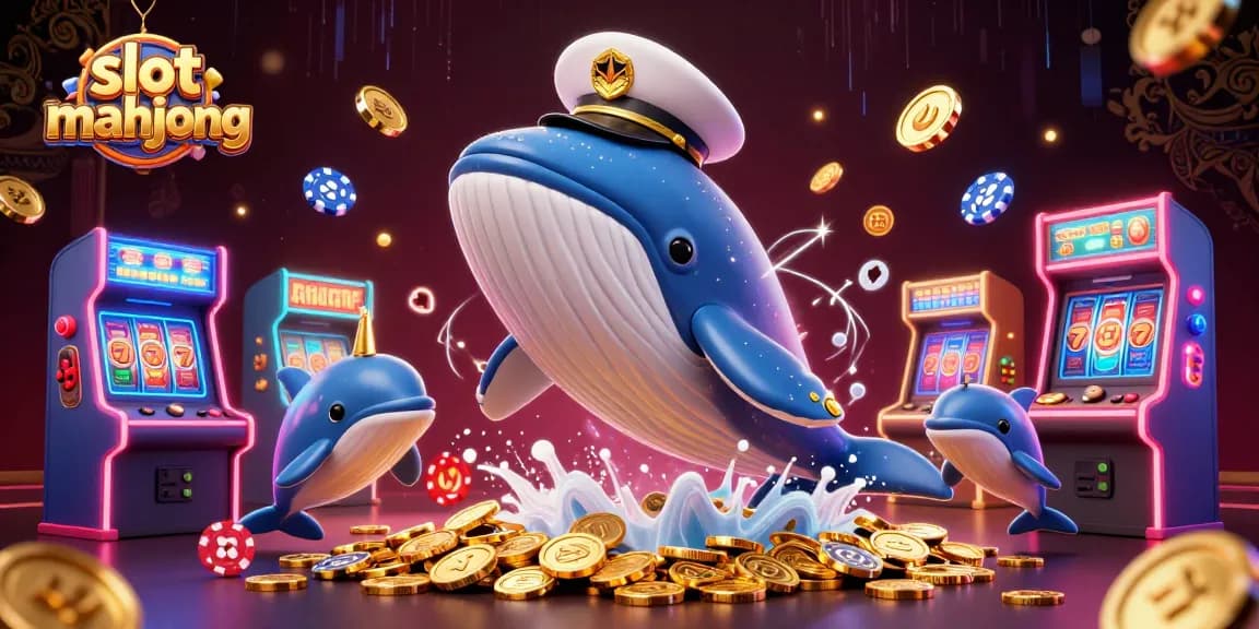 Win big with slot mahjong in this vibrant scene of casino adventure featuring ocean-themed characters.