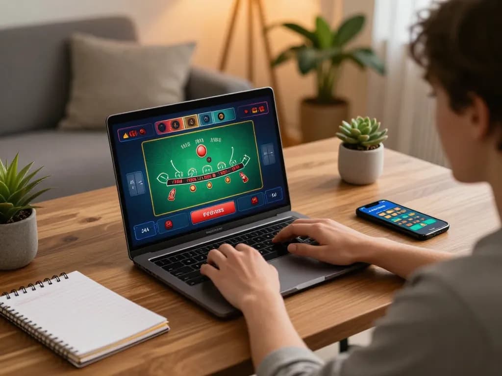 Engaging user on the KJC website enjoying live dealer blackjack for enhanced gambling experience.