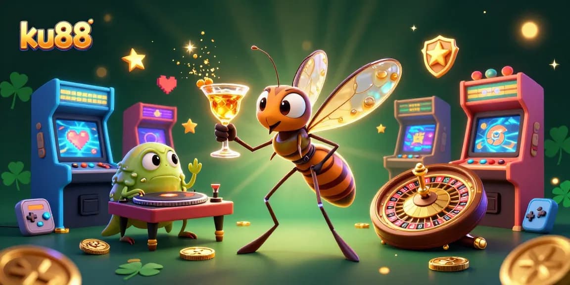 Experience the thrilling ambiance of ku88's online casino with vibrant 3D characters and games.
