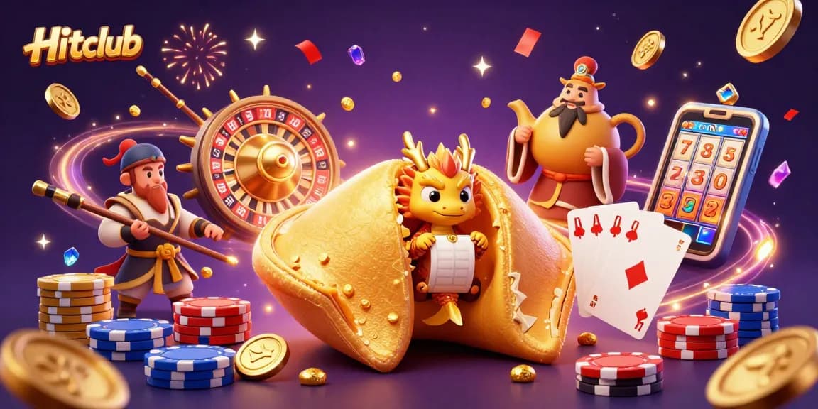 Engage with Hitclub's interactive gaming, showcasing a vibrant scene of fortune and excitement.