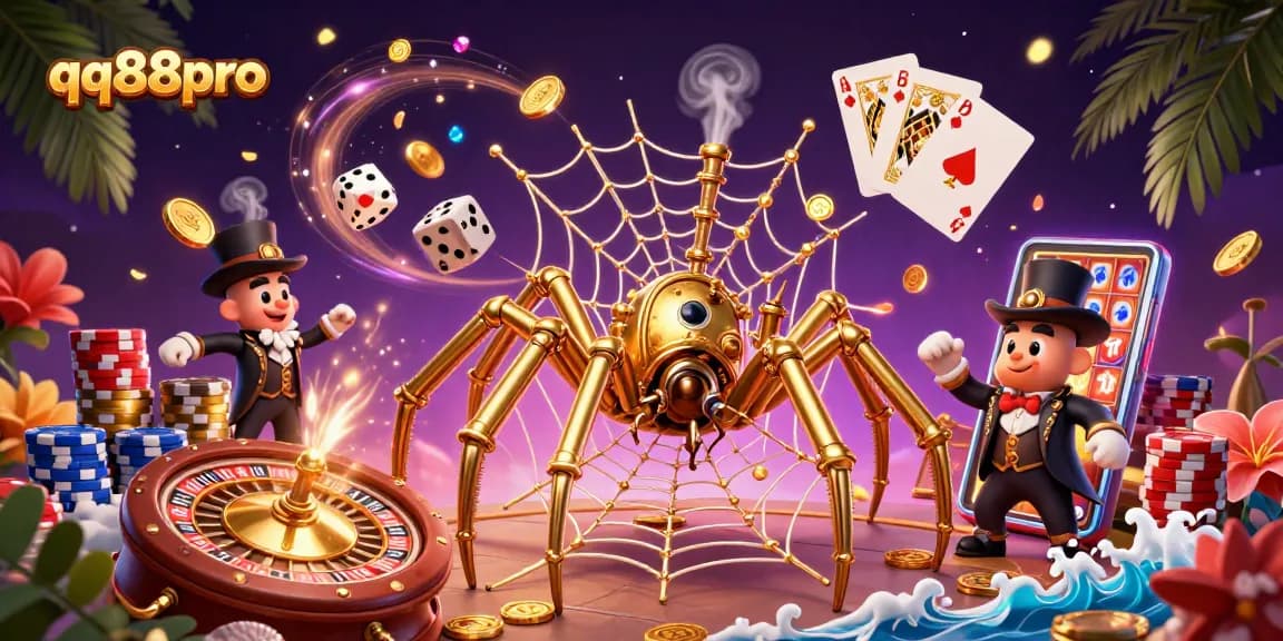 Spin to win with qq88pro’s dynamic casino scene featuring an interactive gaming experience.