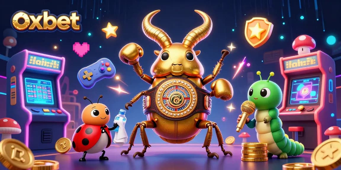 Experience winning strategies at oxbet with thrilling 3D casino illustrations in a vibrant setting.