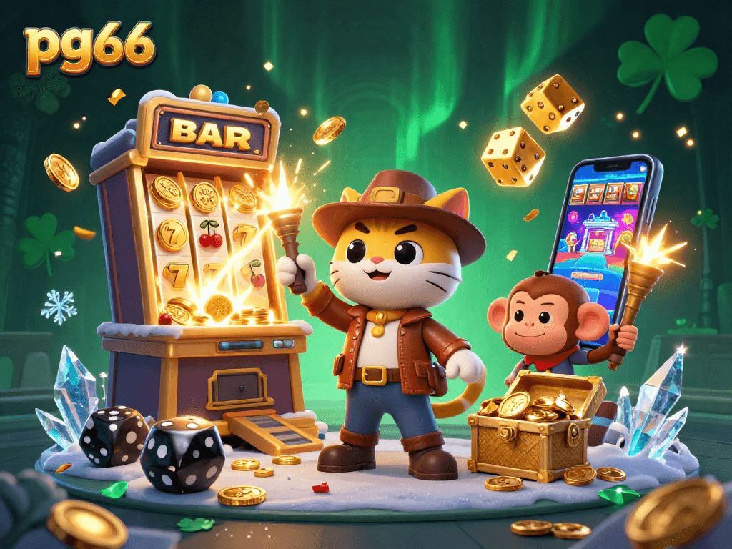 Experience the thrill of pg 66 with a dynamic casino adventure bursting with vibrant elements.