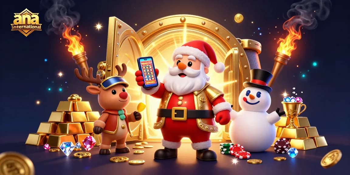 Experience exciting jackpots with ana-international's vibrant casino-themed 3D illustration.