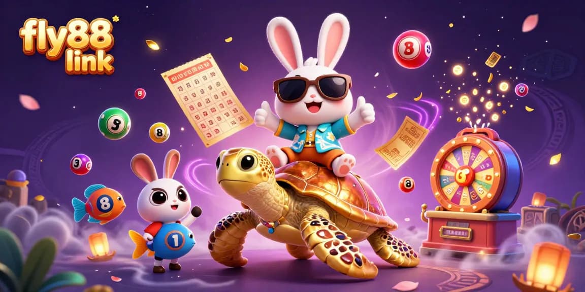 Experience the excitement of the fly88 link with vibrant lottery games and cheerful characters.