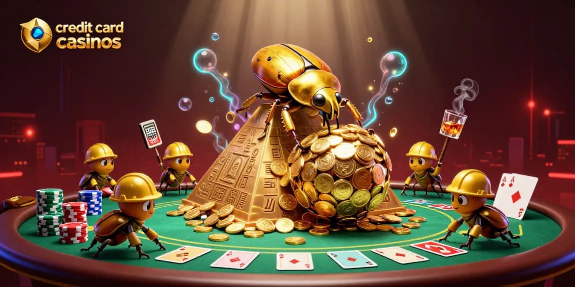 Experience the thrill of credit card casinos with vibrant characters and dynamic gaming elements.